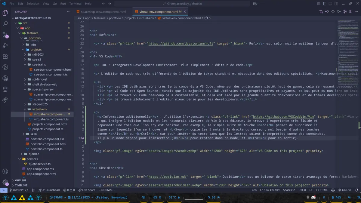VS Code on this project